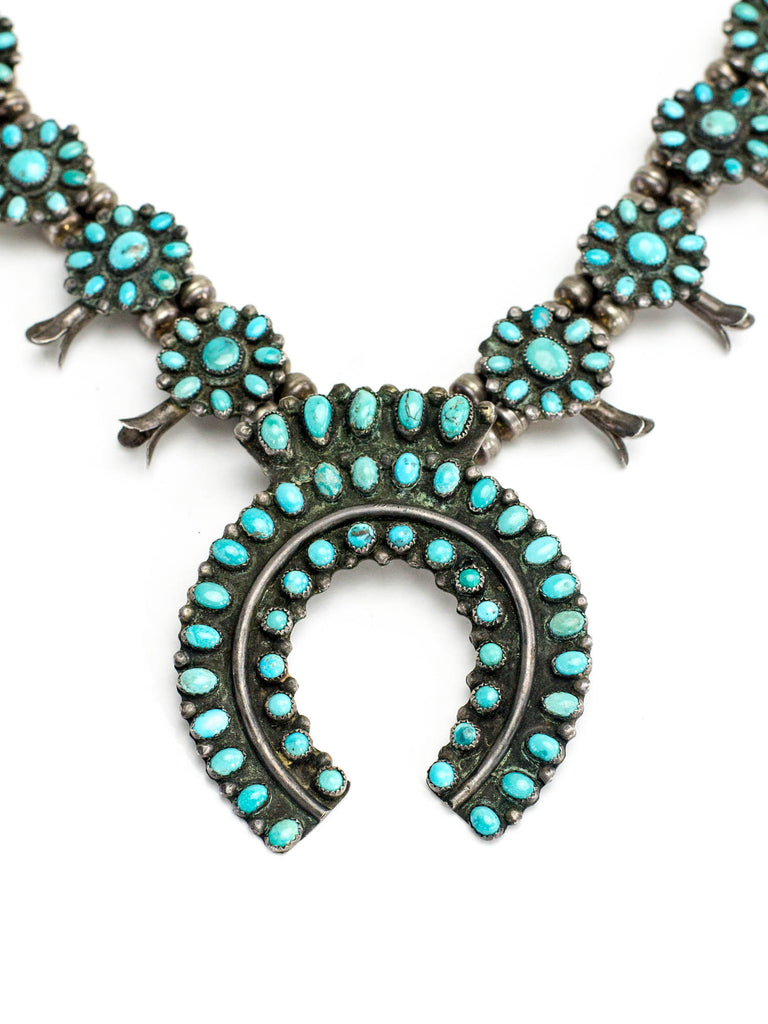 "Classic Squash Blossom" Necklace (Antique)