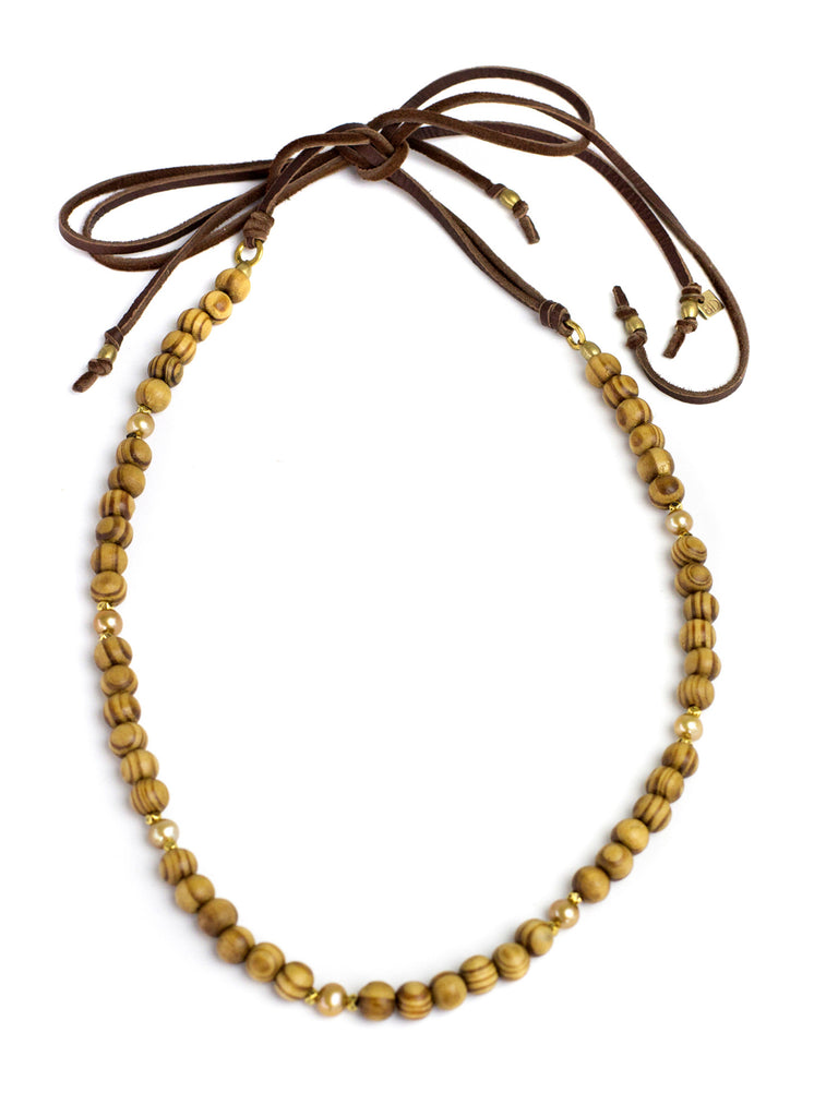 Charlie - Olive Wood with Chocolate Deerskin