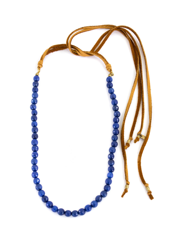Charlie - Sapphire Jade With Saddle Deerskin
