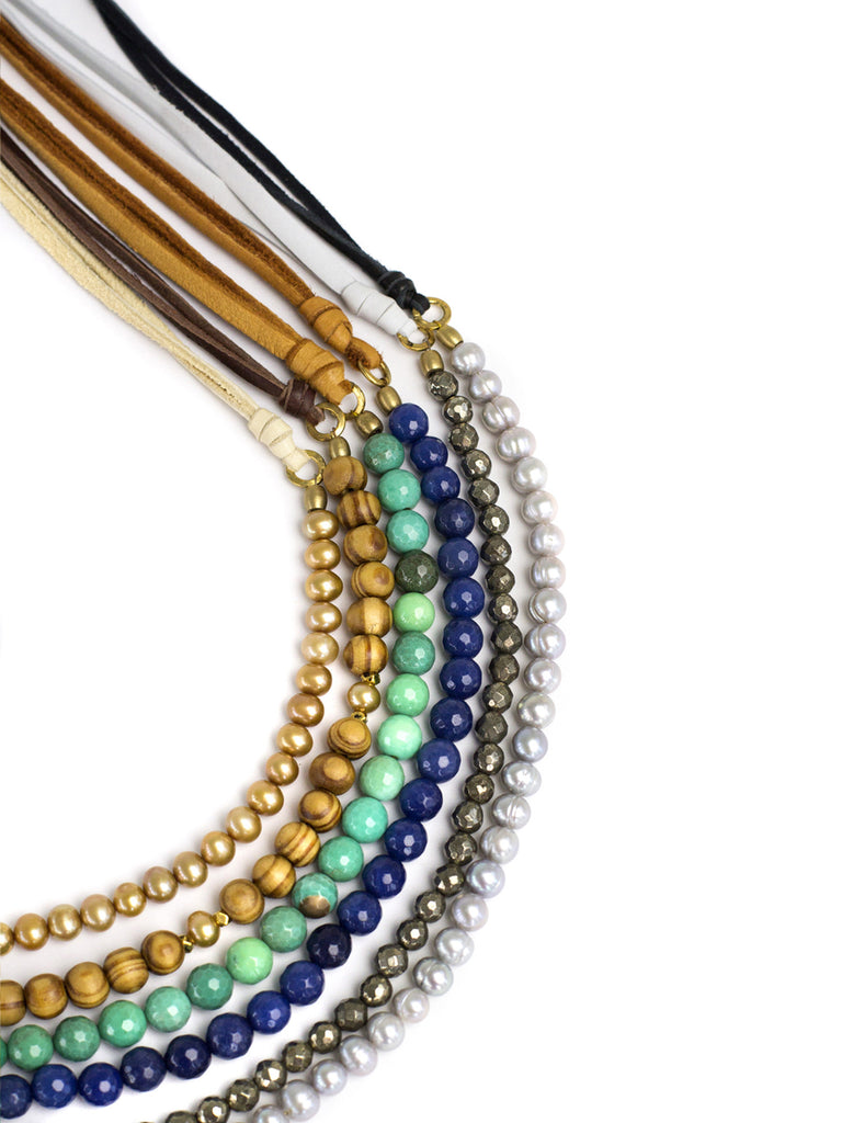 Charlie - Golden Pearl with Camel Deerskin