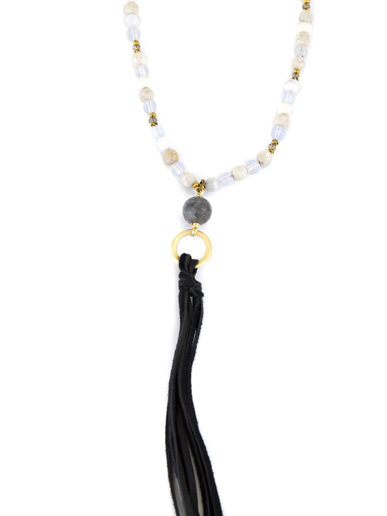 Iris Necklace - Winter White