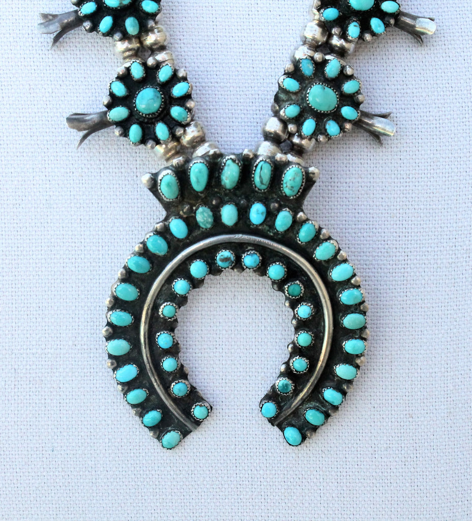 "Classic Squash Blossom" Necklace (Antique)