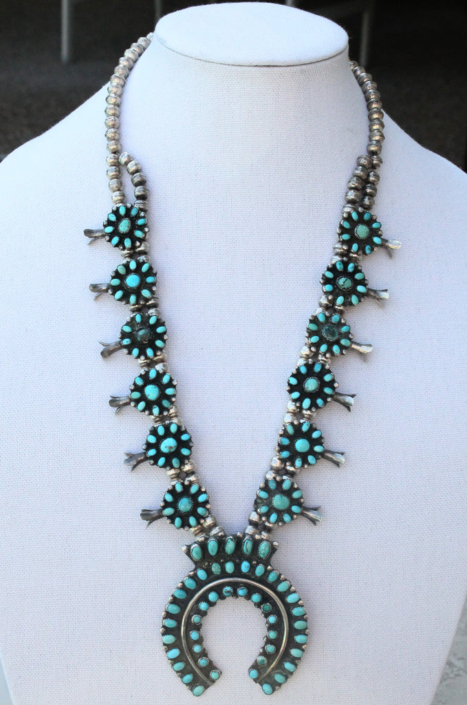 "Classic Squash Blossom" Necklace (Antique)
