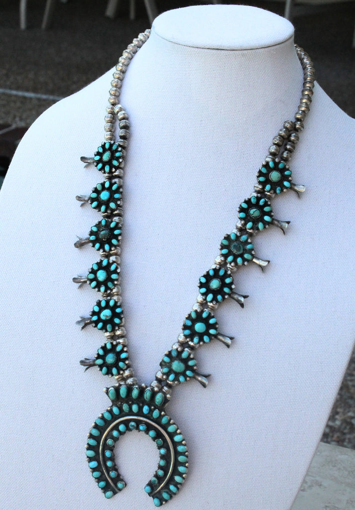 "Classic Squash Blossom" Necklace (Antique)