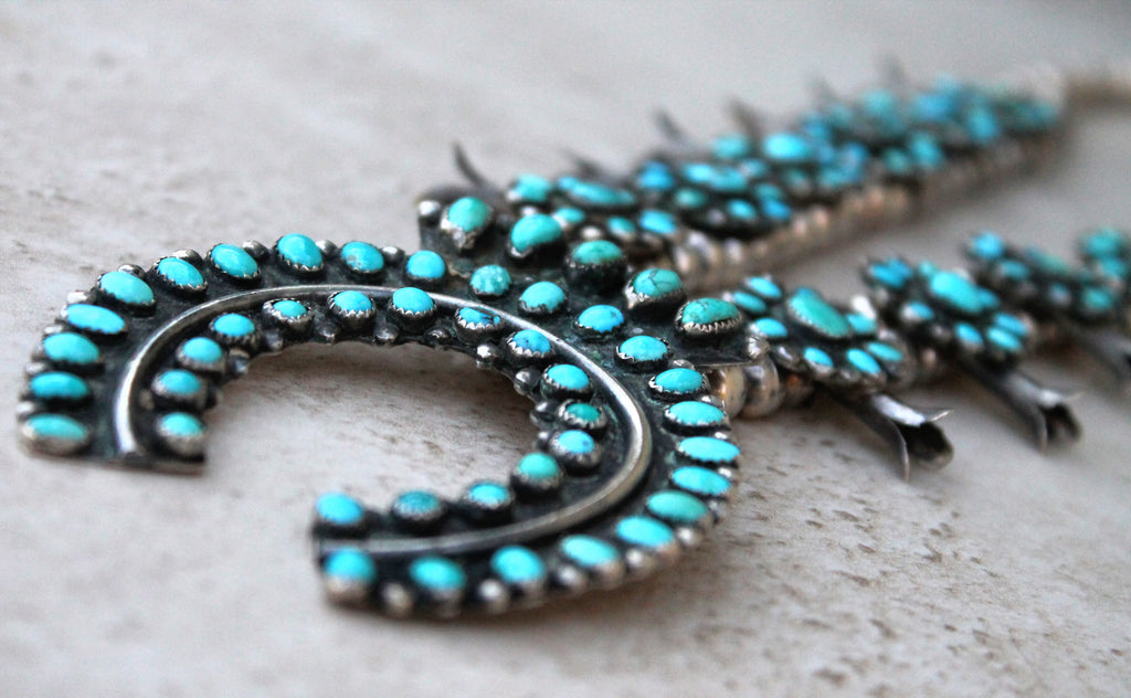 "Classic Squash Blossom" Necklace (Antique)