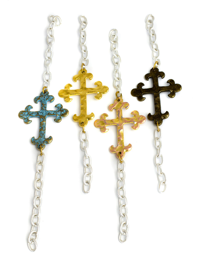 2016 Allison - Silver - Rose Gold Cross