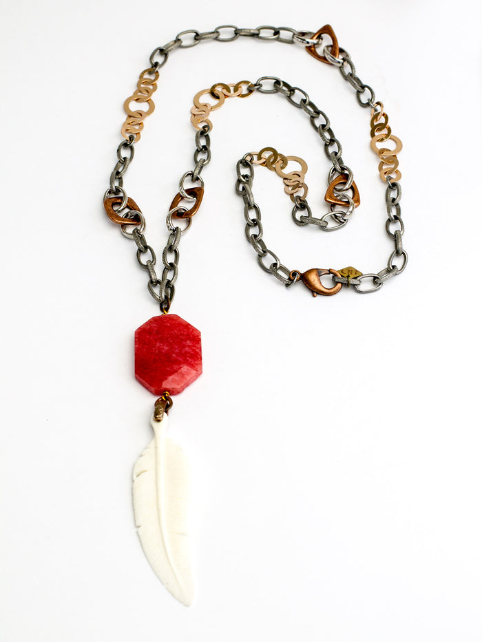 "Feather Duster" Necklace Sold