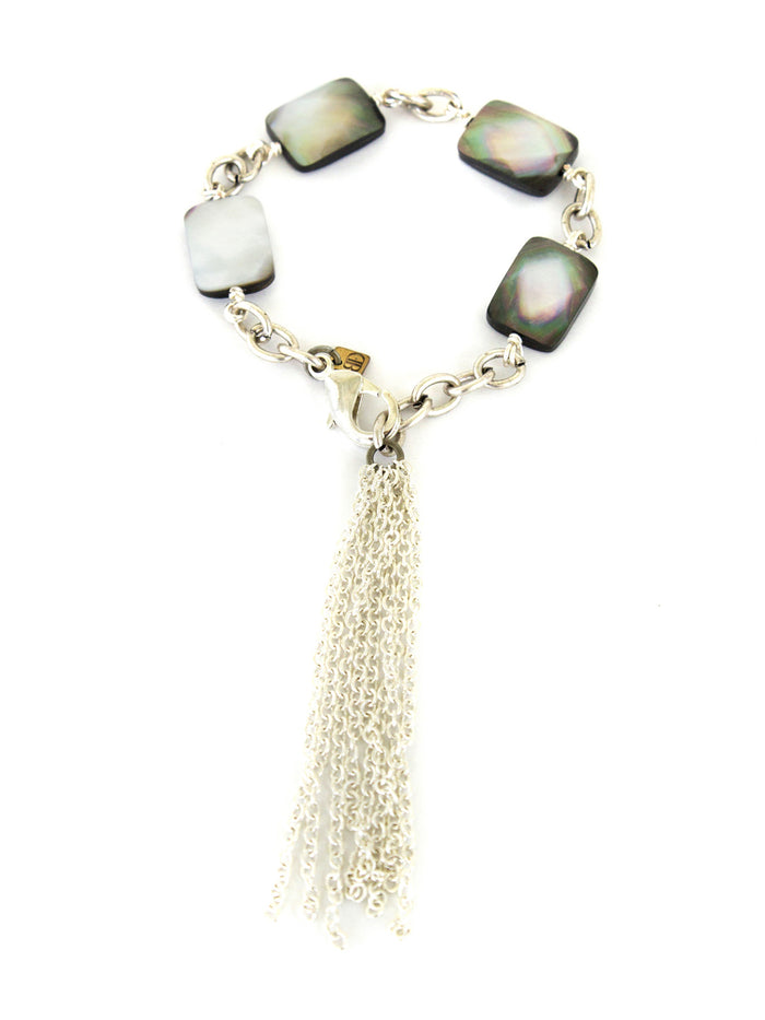Chandler Bracelet - Mother of Pearl on Silver