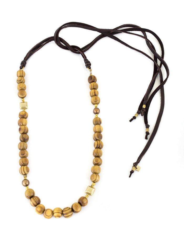 Charlie - Olive Wood with Chocolate Deerskin