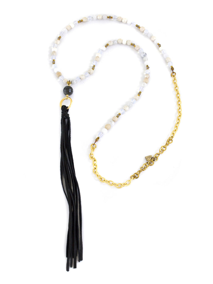 Iris Necklace - Winter White