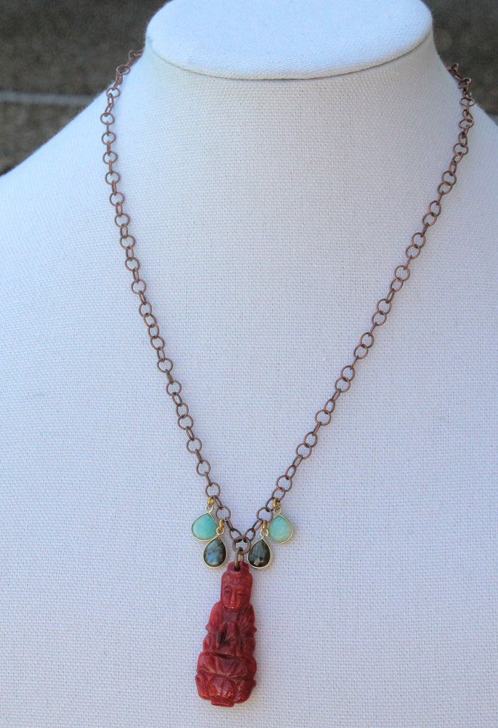 "Red Buddha" Necklace