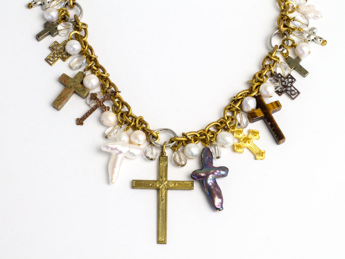 "Floating Crosses VII" Necklace Sold