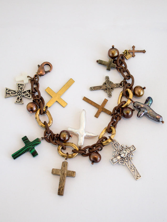 "Floating Cross" Bracelet II - SOLD