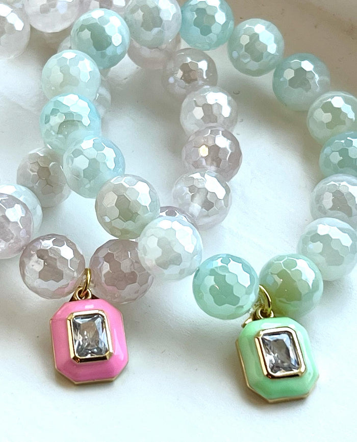Pink blessings bracelets w pink charm