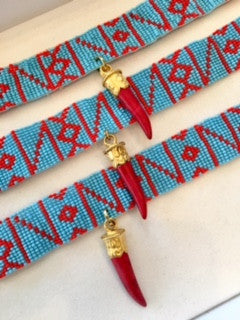 Choker With Red Horn - 2 LEFT!